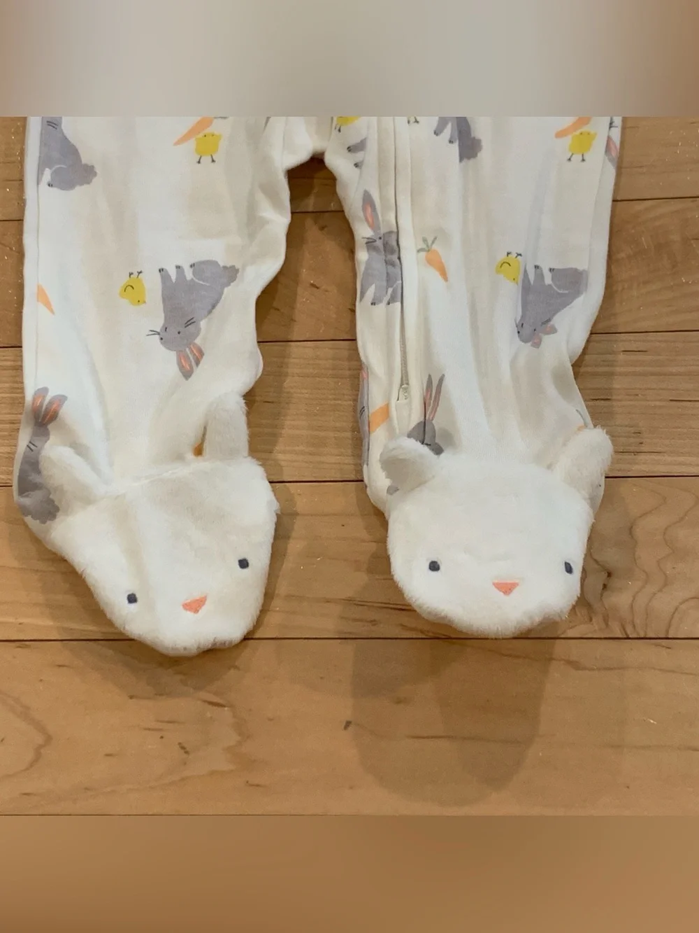 Carter's Baby Size 6 months Bunny Footed Sleeper Cotton PJ Pajamas